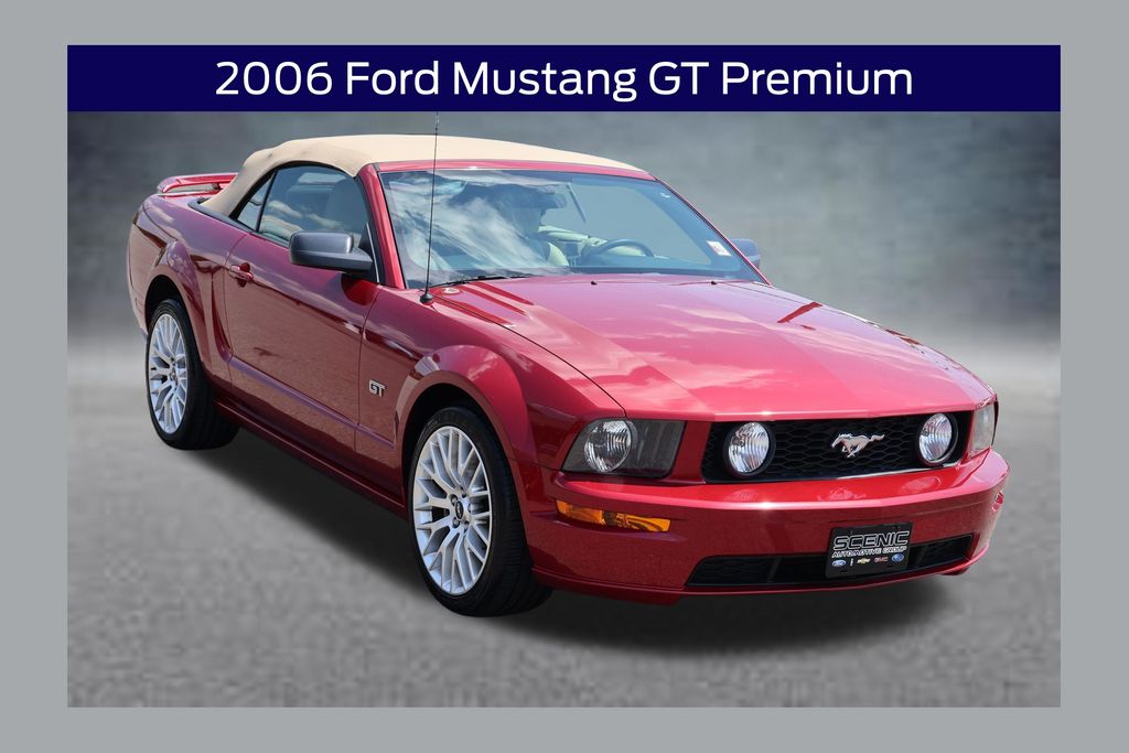 Redfire Clearcoat Metallic 2006 Ford Mustang Convertible Rear-Wheel Drive 5-Speed Automatic