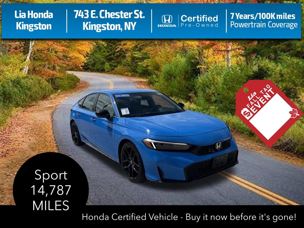 2025 Honda Civic Hatchback Azul (Boost Blue Pearl) Hatchback Tracción delantera Transmisión variable continua