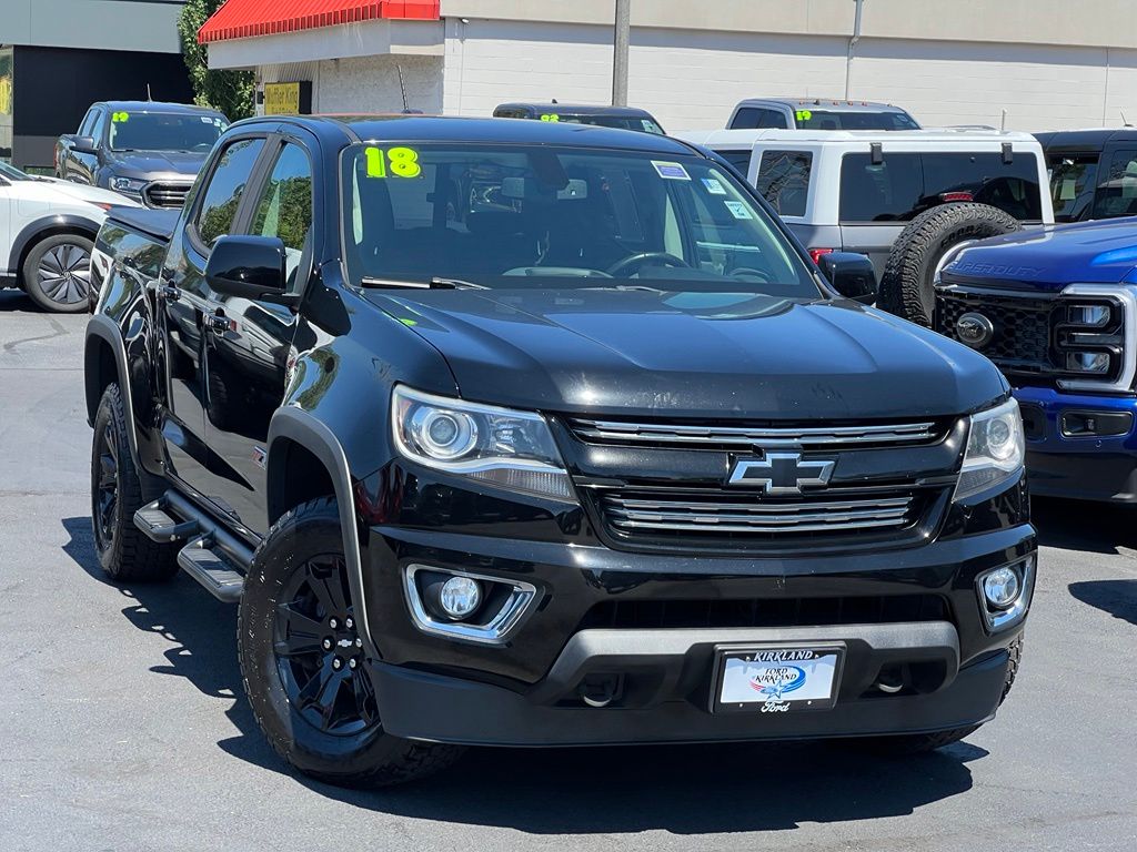 Black 2018 Chevrolet Colorado Pickup Truck Four-Wheel Drive 8-Speed Automatic