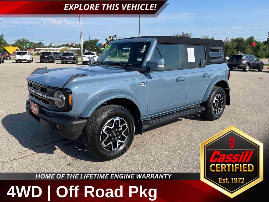 Blue (Azure Gray Metallic) 2024 Ford Bronco SUV / Crossover Four-Wheel Drive Automatic