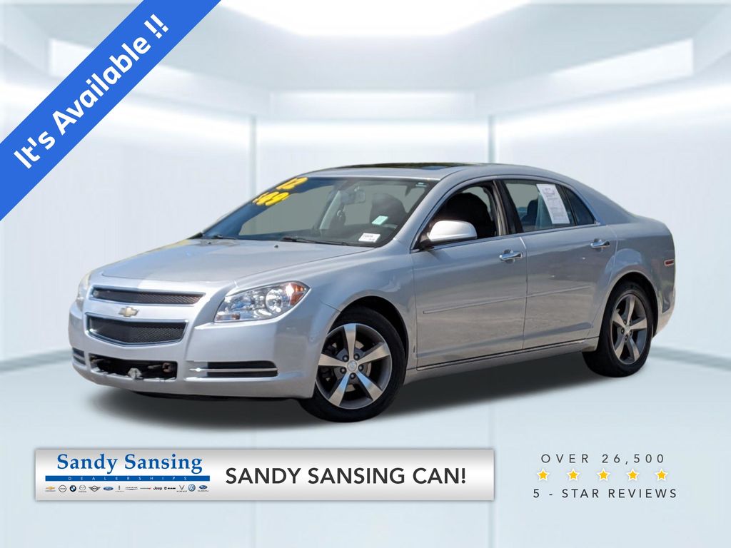 Silver Ice Metallic 2012 Chevrolet Malibu 1LT FWD Sedan Front-Wheel Drive 6-Speed Automatic Overdrive