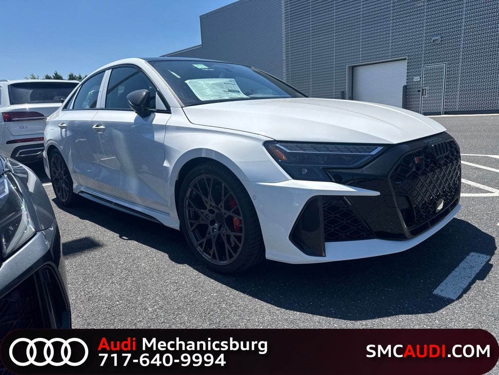 Arkona White 2026 Audi RS 3 2.5T quattro Sedan All-Wheel Drive 7-Speed Automatic