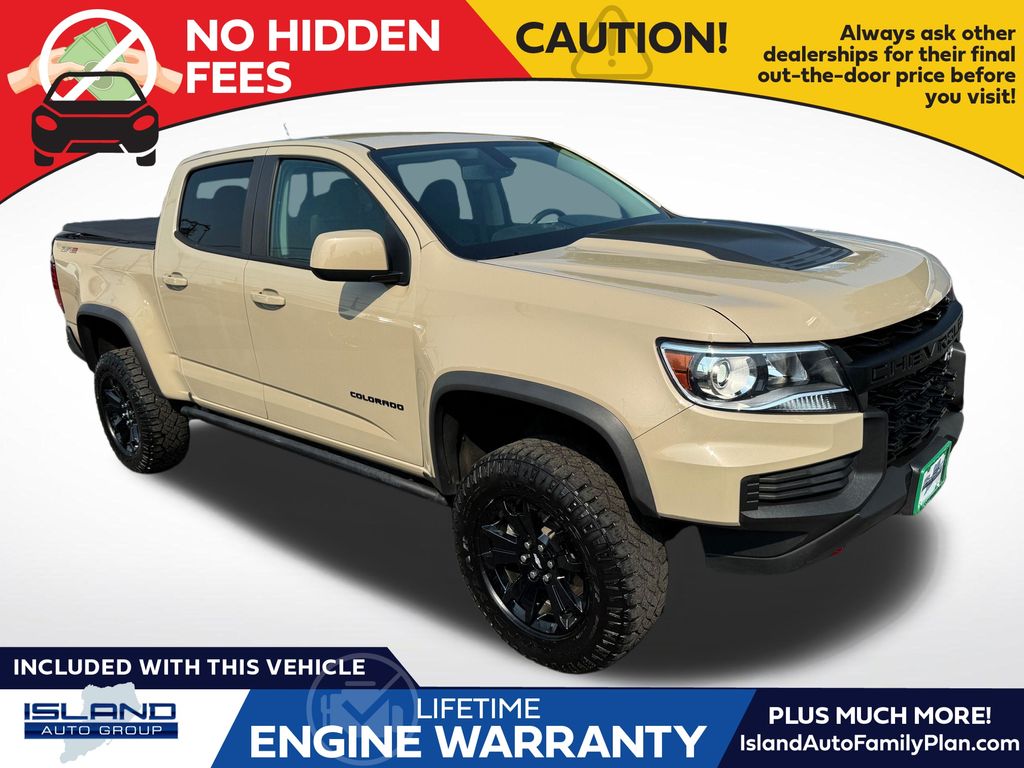 Sand Dune Metallic 2022 Chevrolet Colorado Pickup Truck Four-Wheel Drive 8-Speed Automatic