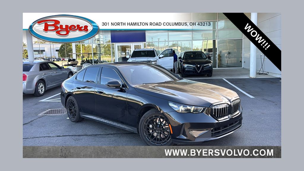 Black Sapphire Metallic 2025 BMW 5 Series Sedan All-Wheel Drive 8-Speed Automatic