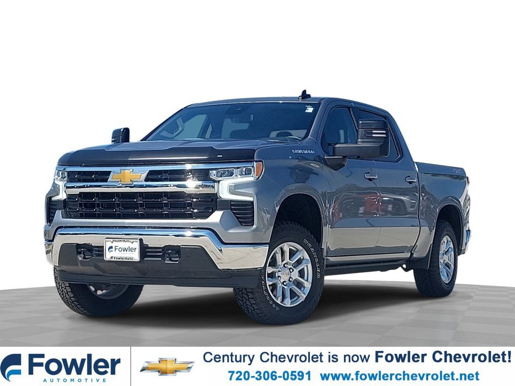Sterling Gray Metallic 2024 Chevrolet Silverado 1500 Pickup Truck Four-Wheel Drive Automatic