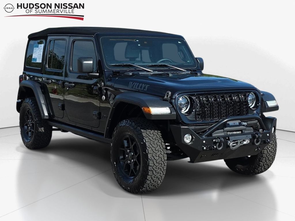 Black Clearcoat 2024 Jeep Wrangler SUV / Crossover Four-Wheel Drive 8-Speed Automatic