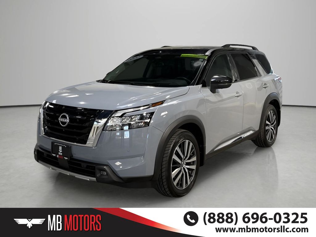 Gray 2022 Nissan Pathfinder Platinum 4WD SUV / Crossover All-Wheel Drive 9-Speed Automatic