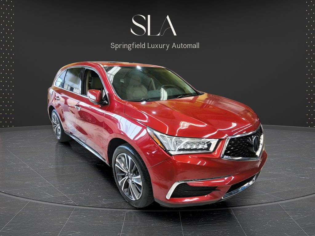 Red 2019 Acura MDX SH-AWD with Technology Package SUV / Crossover All-Wheel Drive 9-Speed Automatic