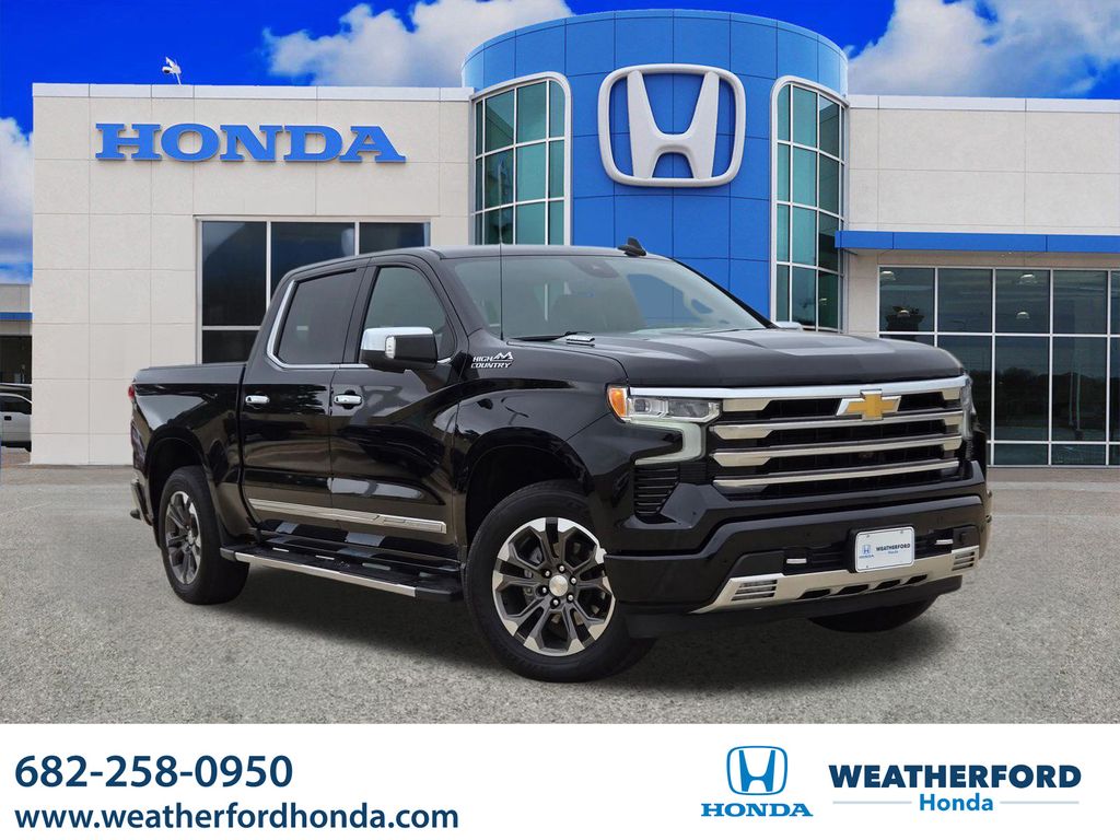Black 2023 Chevrolet Silverado 1500 Pickup Truck Four-Wheel Drive Automatic