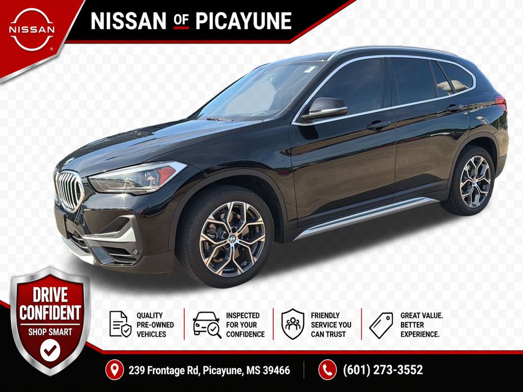 Jet Black 2022 BMW X1 SUV / Crossover Front-Wheel Drive 8-Speed Automatic
