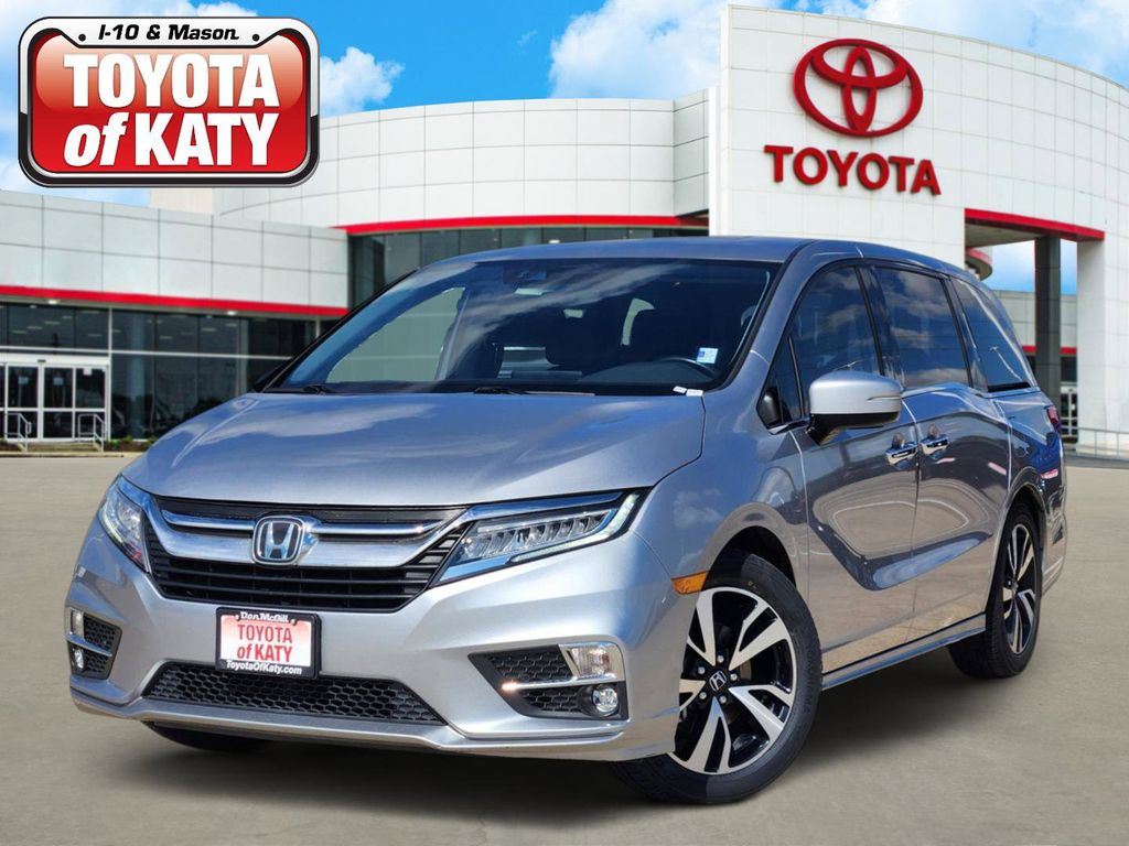 Silver 2019 Honda Odyssey Elite FWD Minivan Front-Wheel Drive Automatic