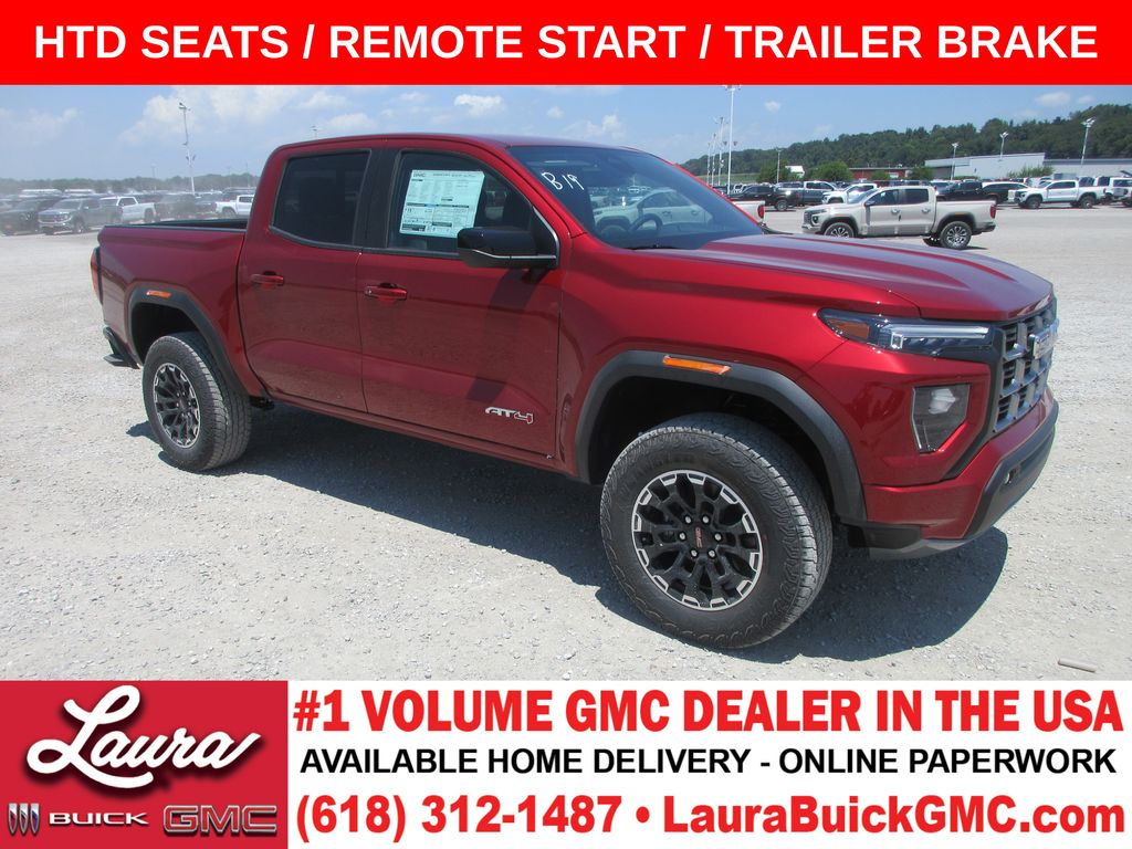 Volcanic Red Tintcoat 2026 GMC Canyon Pickup Truck Four-Wheel Drive 8-Speed Automatic