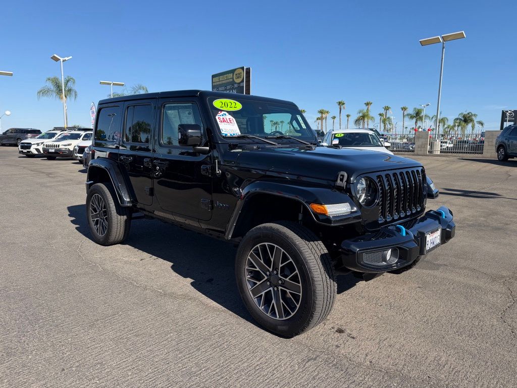 Black Clearcoat 2022 Jeep Wrangler 4xe SUV / Crossover Four-Wheel Drive 8-Speed Automatic