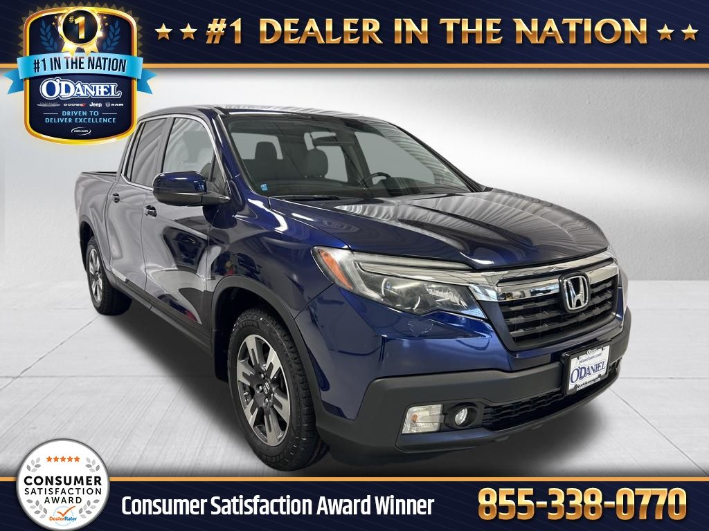 Black (Obsidian Blue Pearl) 2017 Honda Ridgeline RTL Pickup Truck Front-Wheel Drive 6-Speed Automatic
