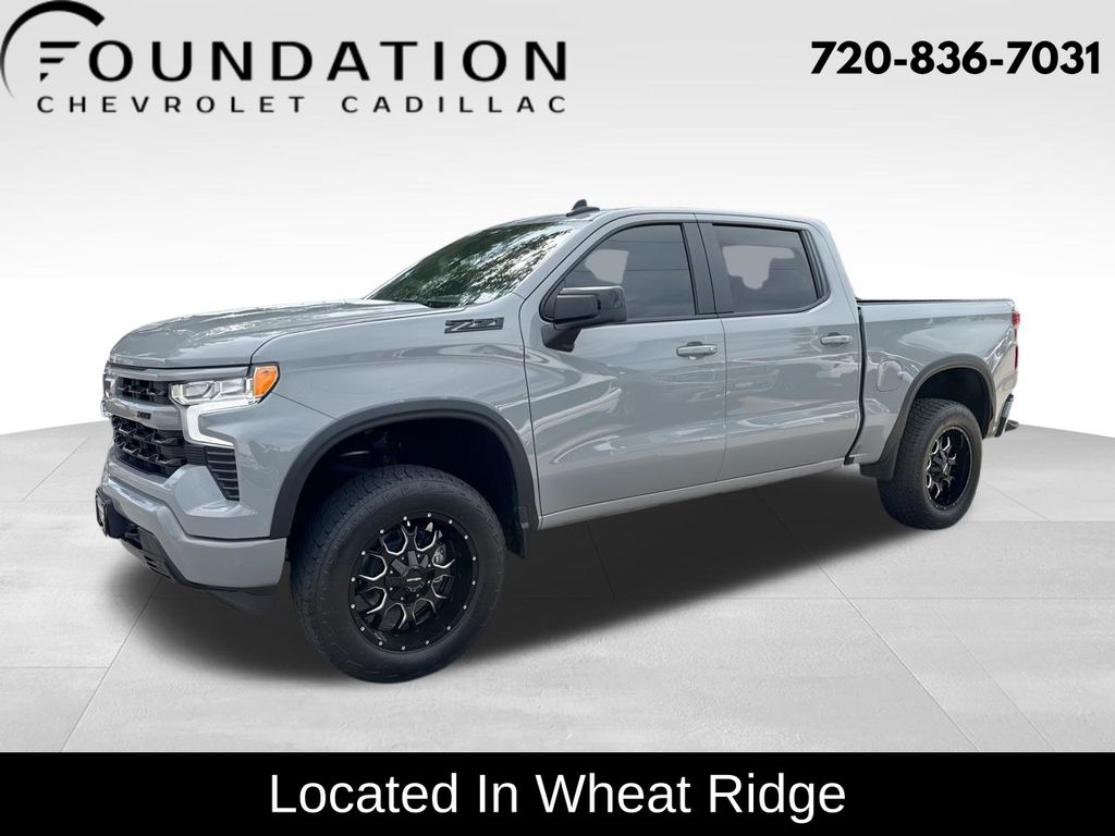 Slate Gray Metallic 2025 Chevrolet Silverado 1500 Pickup Truck Four-Wheel Drive Automatic