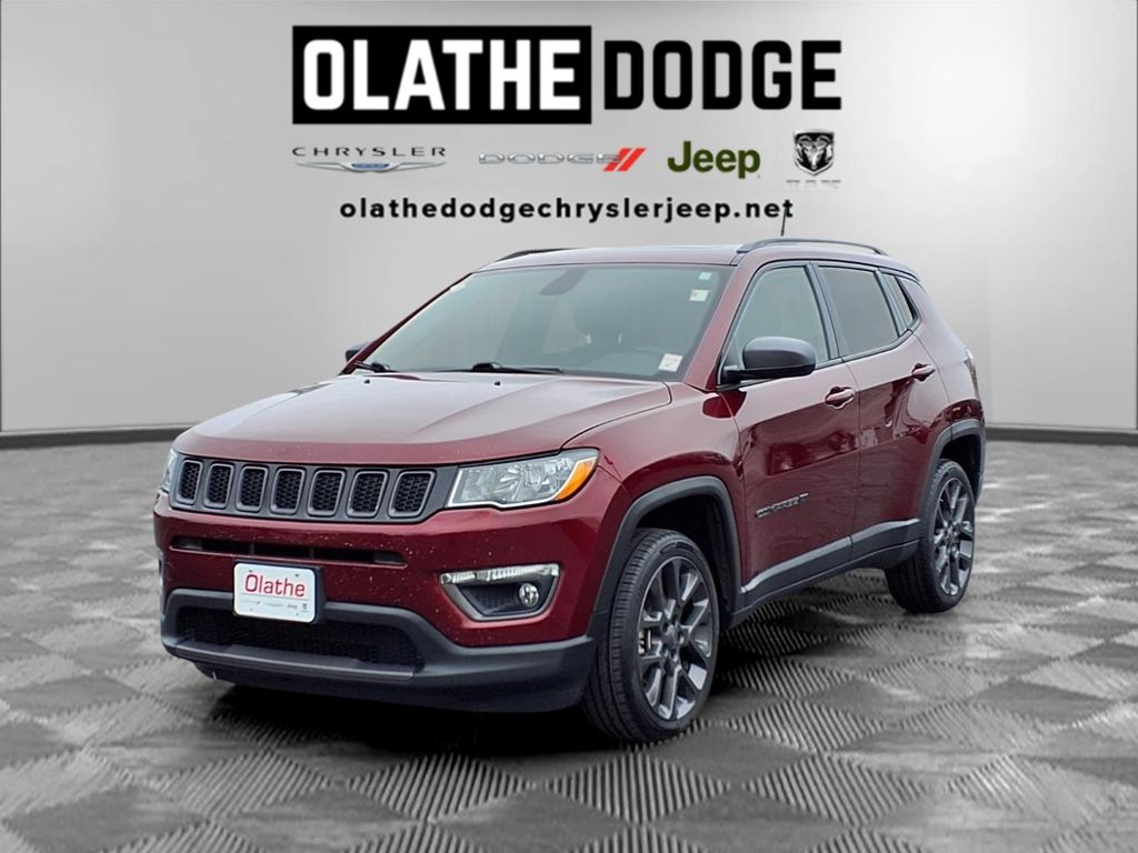 Velvet Red Pearlcoat 2021 Jeep Compass 80th Anniversary Edition 4WD SUV / Crossover Four-Wheel Drive 9-Speed Automatic