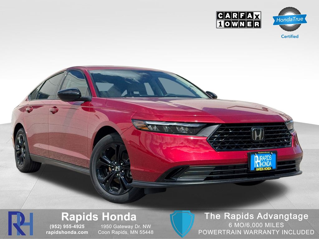 Radiant Red 2025 Honda Accord Sedan Front-Wheel Drive Continuously Variable Transmission