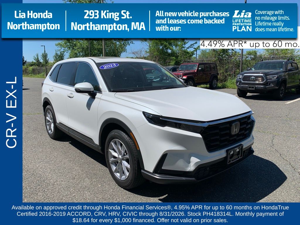 Platinum White Pearl 2023 Honda CR-V SUV / Crossover All-Wheel Drive Continuously Variable Transmission