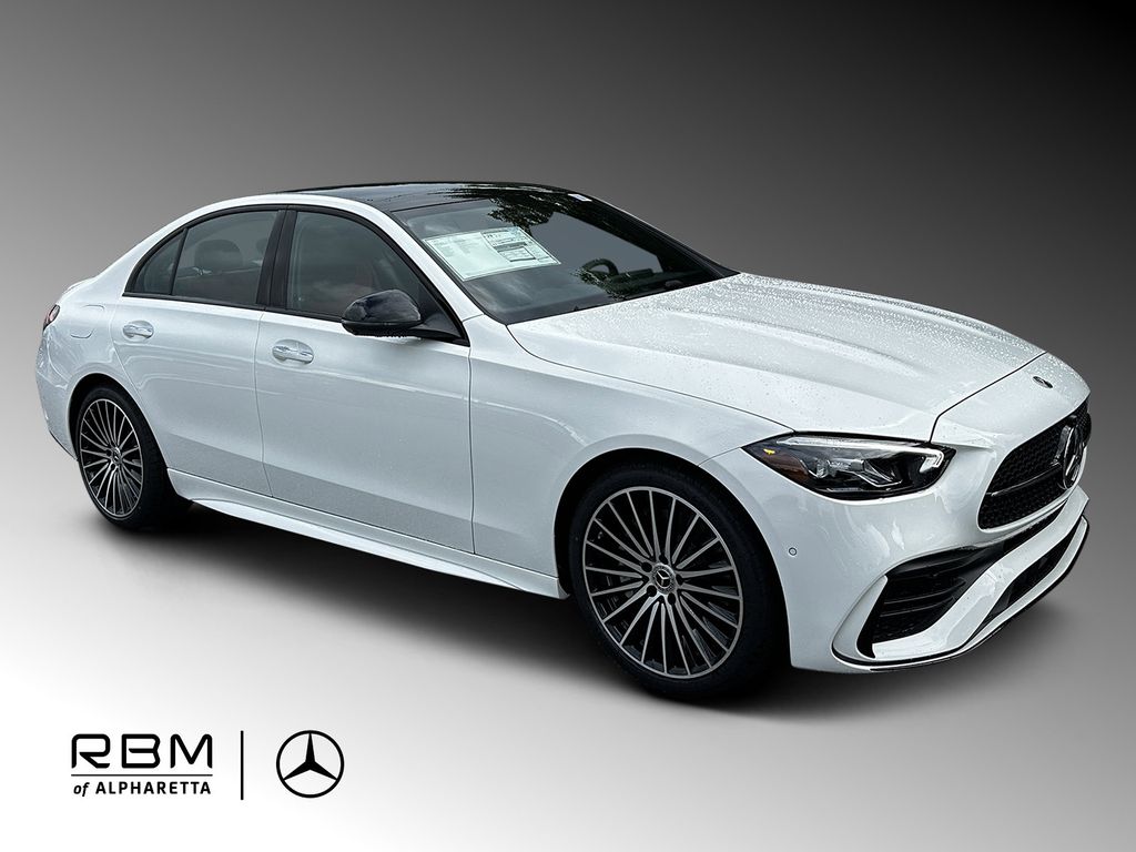 White 2026 Mercedes-Benz C-Class Sedan Rear-Wheel Drive 9-Speed Automatic