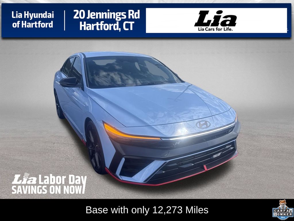 Performance Blue 2025 Hyundai Elantra N Sedan Front-Wheel Drive 6-Speed Manual