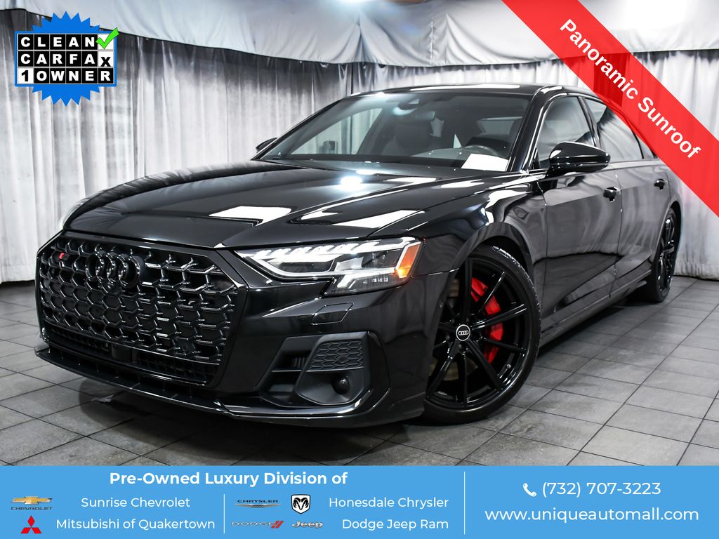 Mythos Black Metallic 2023 Audi S8 Sedan All-Wheel Drive 8-Speed Automatic