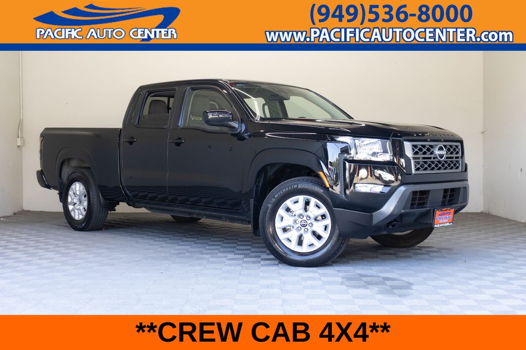 Super Black 2022 Nissan Frontier Pickup Truck Four-Wheel Drive 9-Speed Automatic