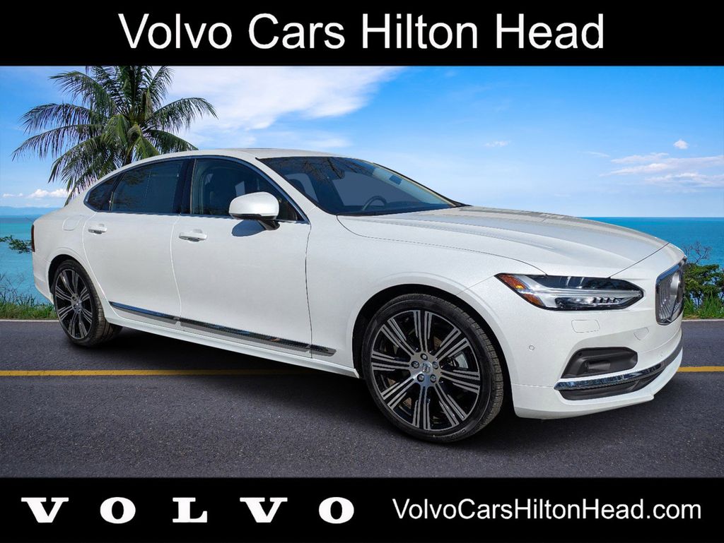 Crystal White Metallic 2024 Volvo S90 B6 Ultimate AWD Sedan All-Wheel Drive Automatic