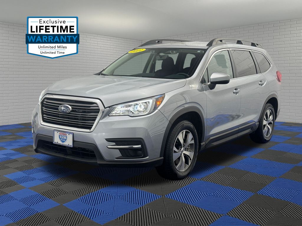 Ice Silver Metallic 2021 Subaru Ascent Premium 8-Passenger AWD SUV / Crossover All-Wheel Drive Continuously Variable Transmission