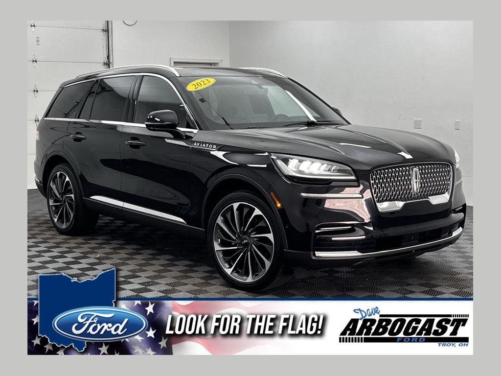 Black Metallic 2023 Lincoln Aviator Reserve AWD SUV / Crossover All-Wheel Drive Automatic