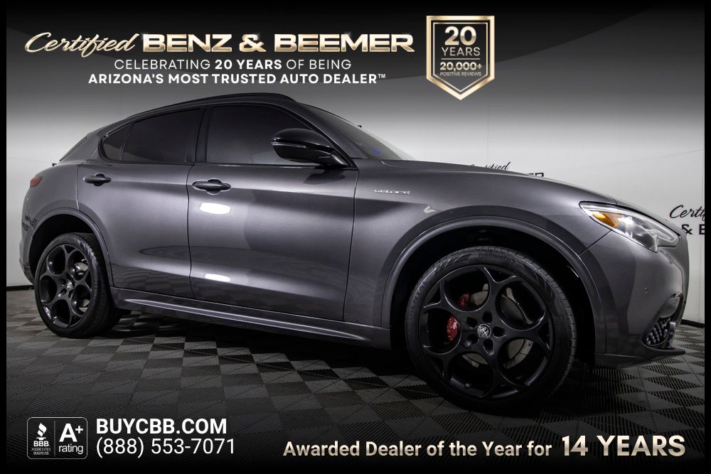 Vesuvio Gray Metallic 2022 Alfa Romeo Stelvio Veloce AWD SUV / Crossover All-Wheel Drive 8-Speed Automatic