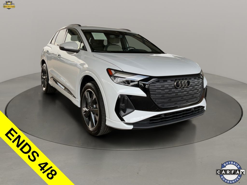 Glacier White Metallic 2024 Audi Q4 e-tron quattro Premium Plus 50 SUV / Crossover All-Wheel Drive Automatic