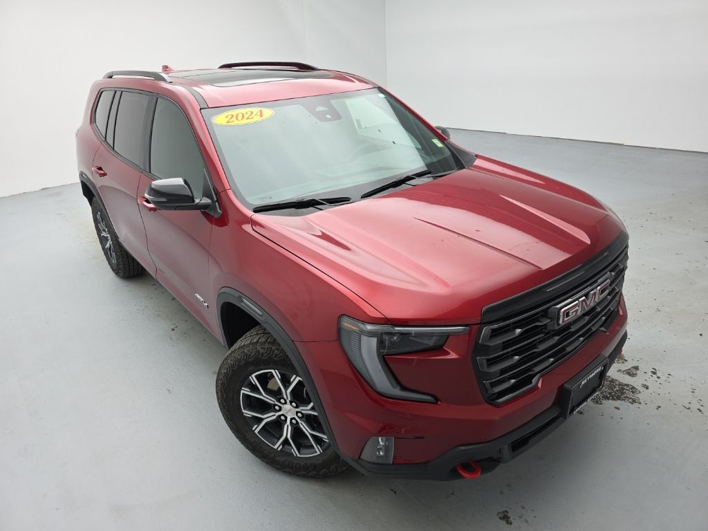 Volcanic Red Tintcoat 2024 GMC Acadia AT4 AWD SUV / Crossover Four-Wheel Drive 8-Speed Automatic