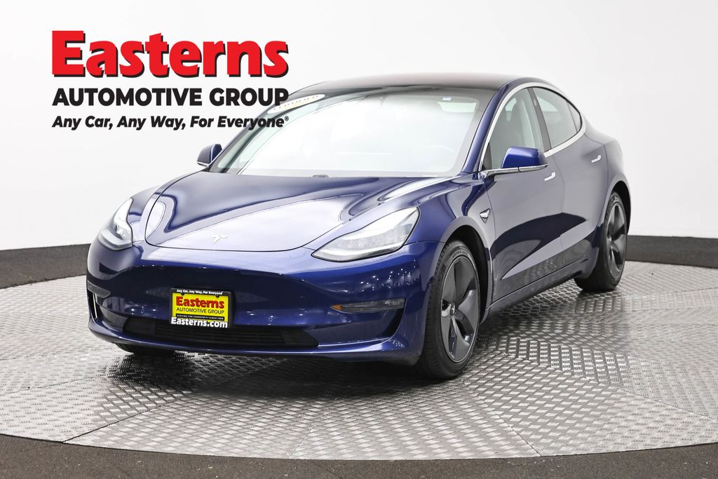 Blue 2018 Tesla Model 3 Long Range RWD Sedan Rear-Wheel Drive 1-Speed Automatic