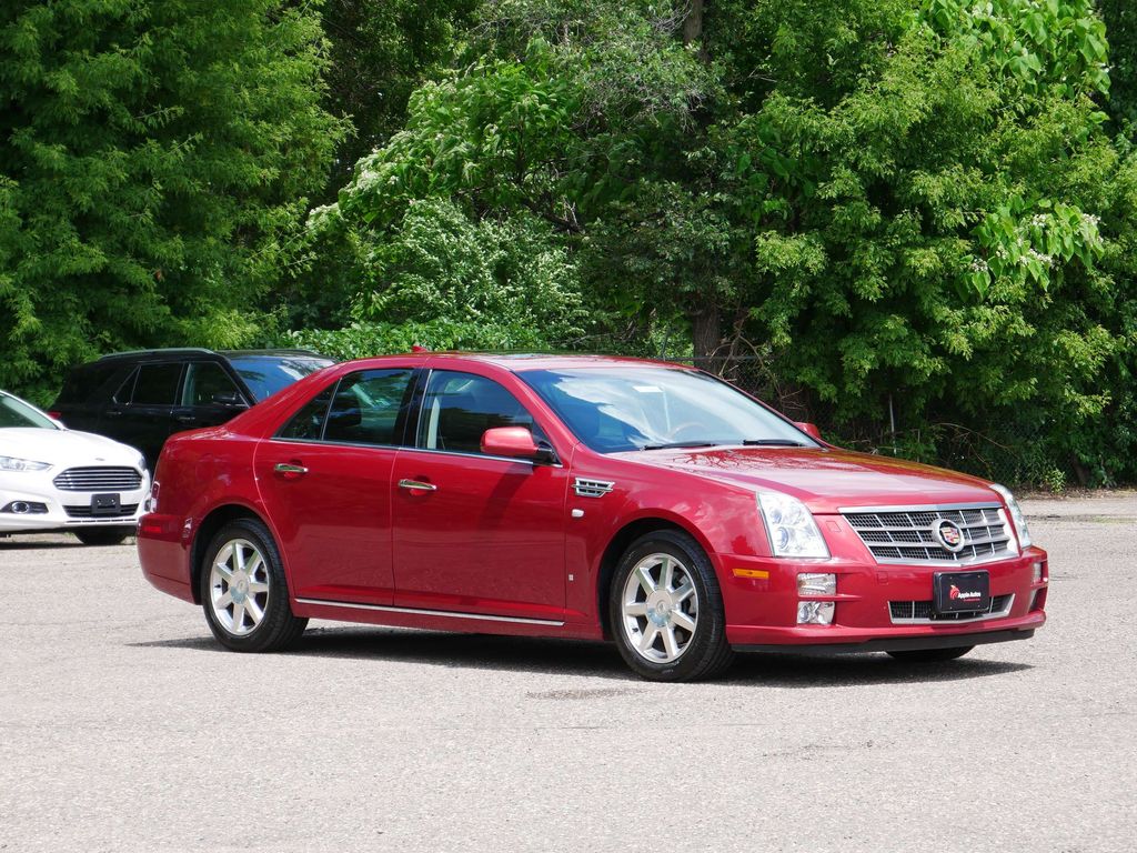 Crystal Red Tint 2009 Cadillac STS V8 Luxury RWD Sedan Rear-Wheel Drive 6-Speed Automatic Overdrive