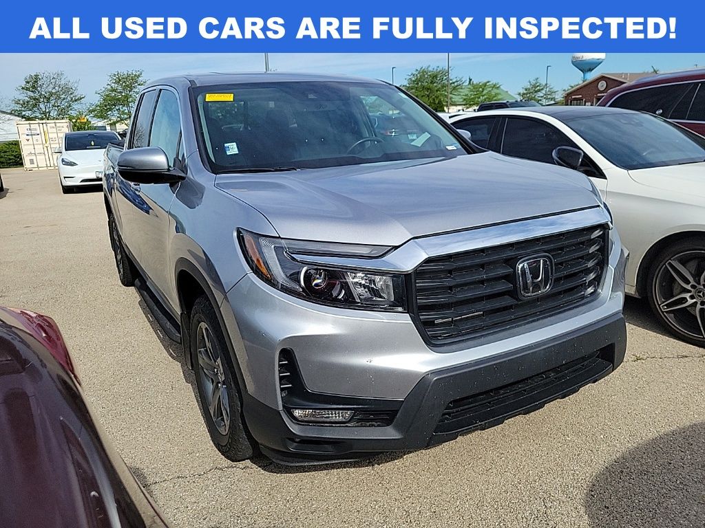 Silver 2023 Honda Ridgeline Pickup Truck All-Wheel Drive 9-Speed Automatic