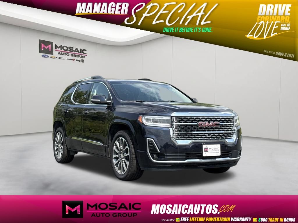 Blue 2022 GMC Acadia SUV / Crossover Four-Wheel Drive 9-Speed Automatic