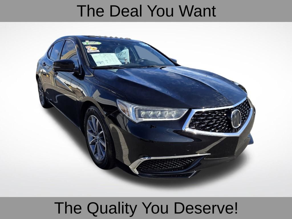 Crystal Black Pearl 2019 Acura TLX FWD with Technology Package Sedan Front-Wheel Drive 8-Speed Dual Clutch