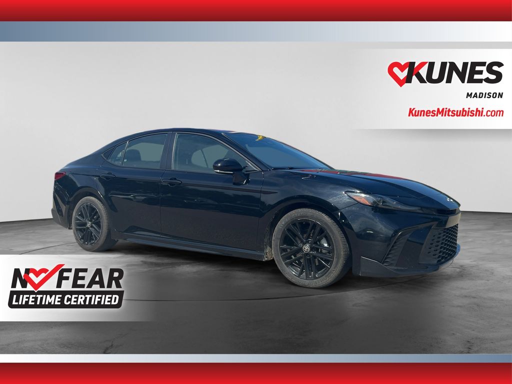 Midnight Black Metallic 2025 Toyota Camry Sedan Front-Wheel Drive Continuously Variable Transmission
