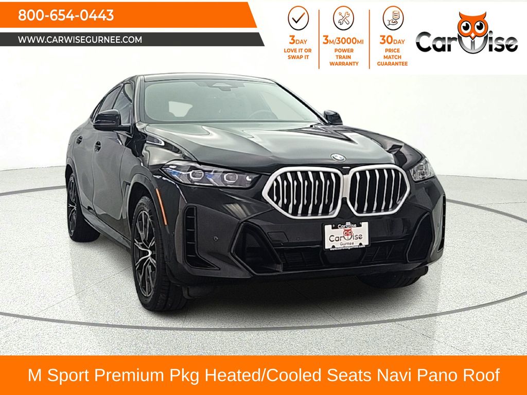 Black Sapphire Metallic 2025 BMW X6 SUV / Crossover All-Wheel Drive 8-Speed Automatic