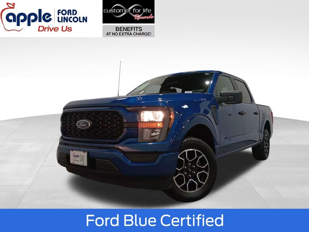 Atlas Blue Metallic 2023 Ford F-150 XL SuperCrew RWD Pickup Truck 4X2 Automatic