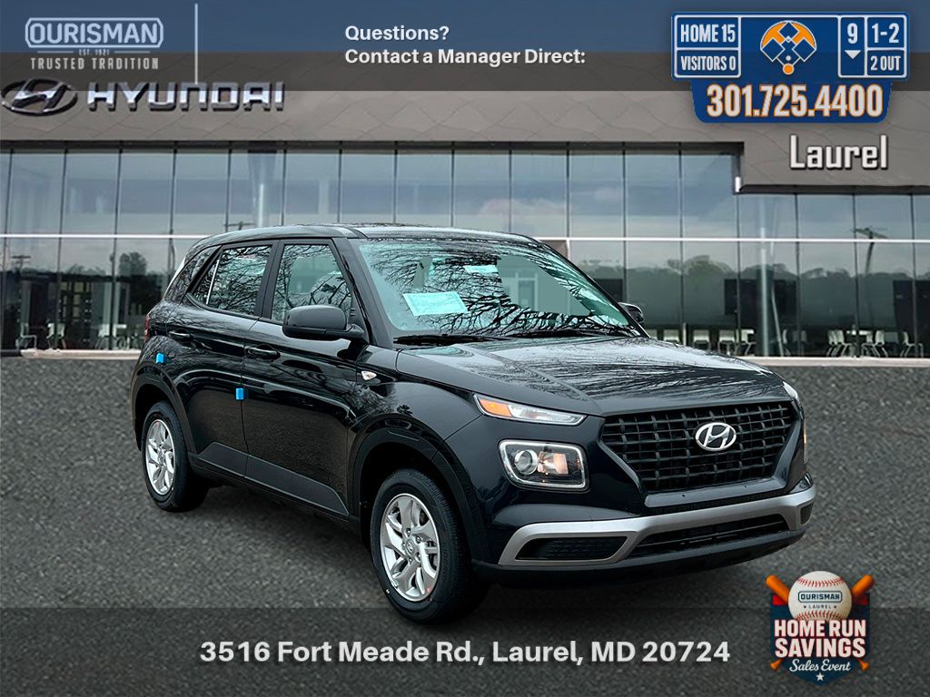 Onyx Black 2026 Hyundai Venue SE FWD SUV / Crossover Front-Wheel Drive Continuously Variable Transmission