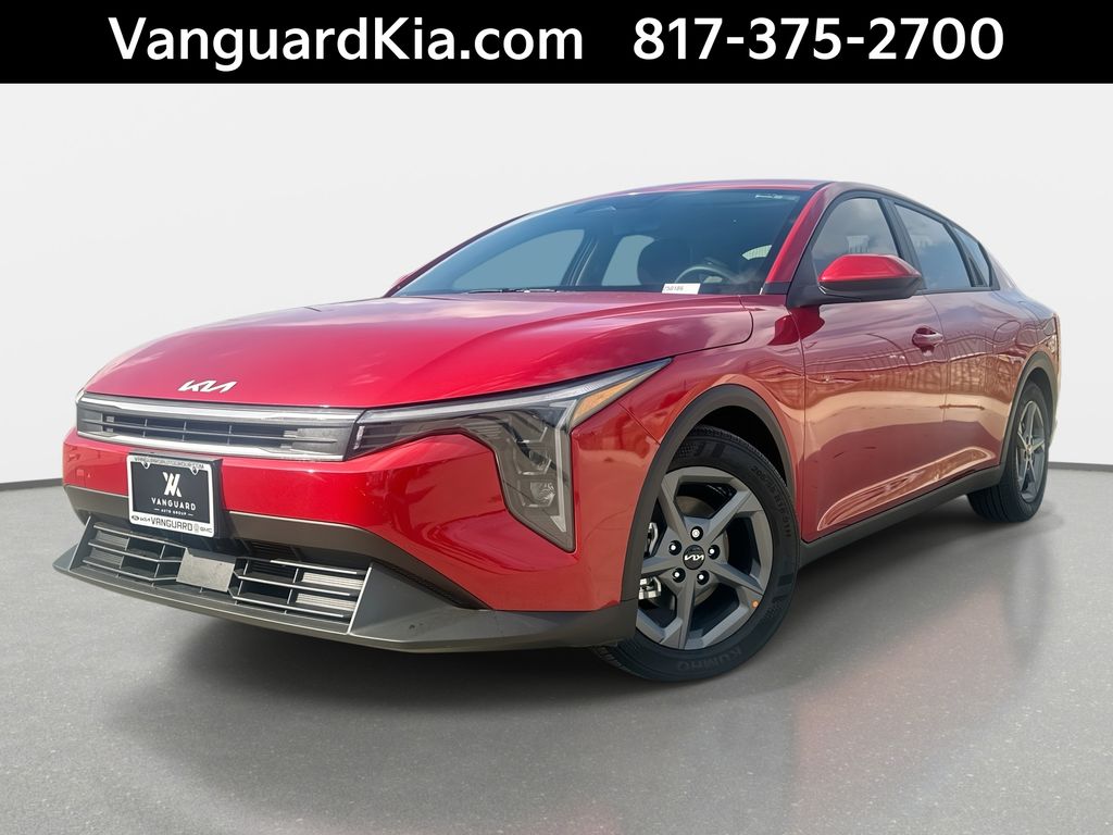 Currant Red 2025 Kia K4 LXS FWD Sedan Front-Wheel Drive Continuously Variable Transmission