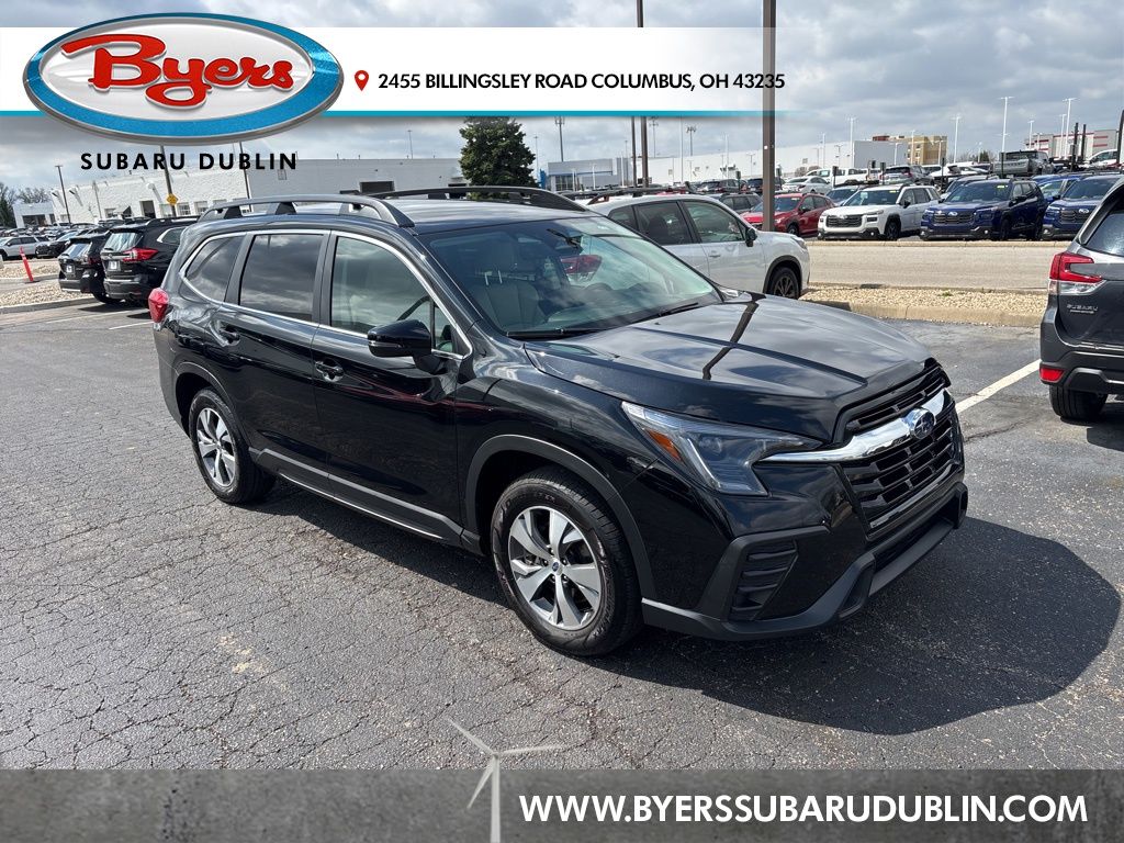 Crystal Black Silica 2023 Subaru Ascent Premium 8-Passenger AWD SUV / Crossover All-Wheel Drive Continuously Variable Transmission