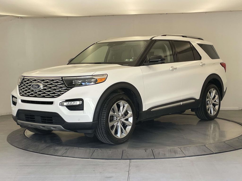 2021 Ford Explorer Platinum White at Phil Fitts Ford