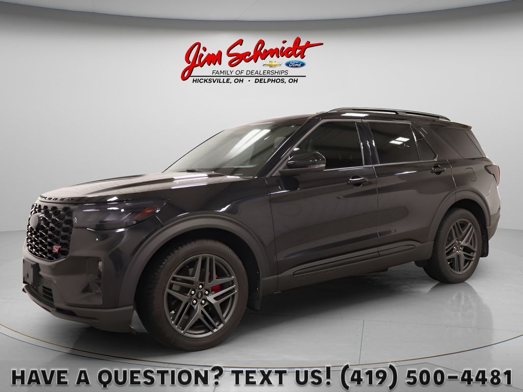 Agate Black Metallic 2025 Ford Explorer SUV / Crossover All-Wheel Drive Automatic