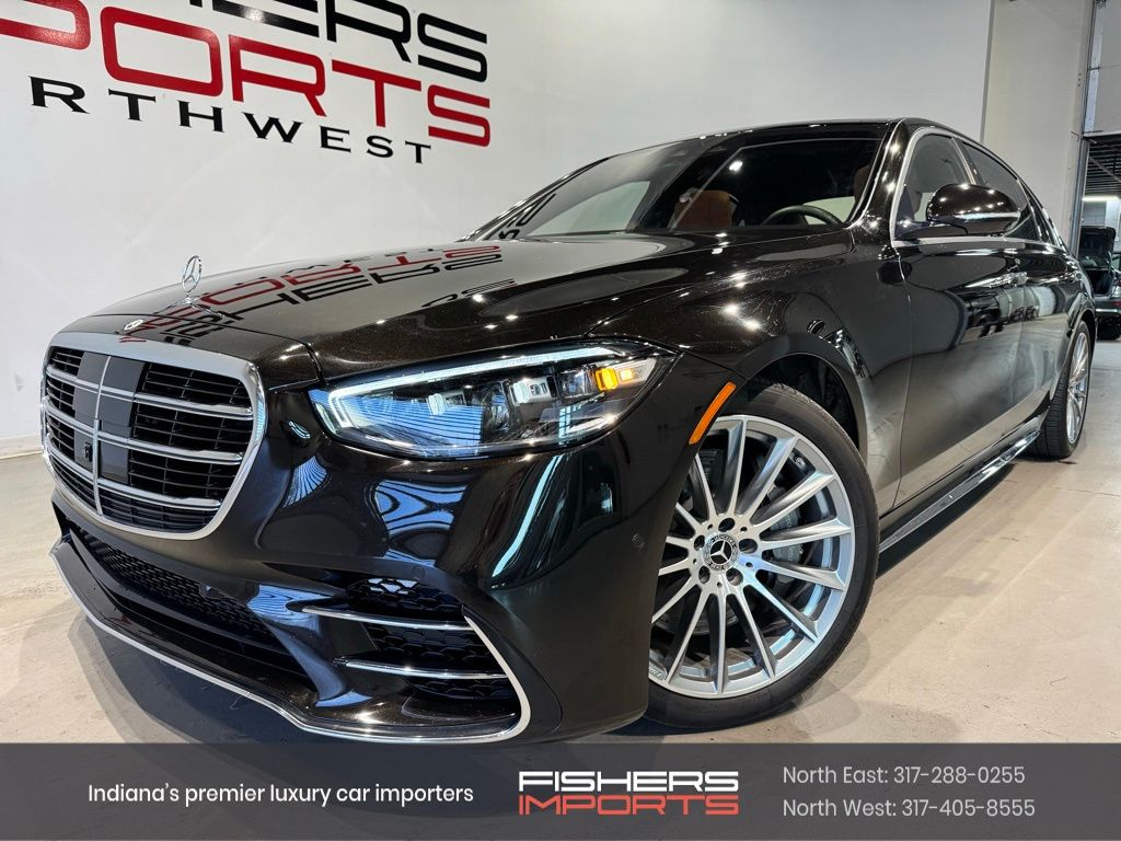 Black 2022 Mercedes-Benz S-Class S 500 4MATIC AWD Sedan All-Wheel Drive 9-Speed Automatic