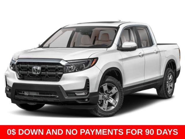 Gray 2025 Honda Ridgeline RTL AWD Pickup Truck All-Wheel Drive 9-Speed Automatic