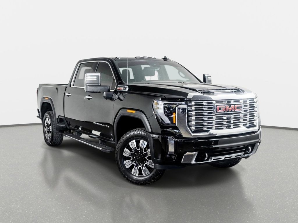Onyx Black 2025 GMC Sierra 3500HD Denali Crew Cab 4WD Pickup Truck Four-Wheel Drive Automatic
