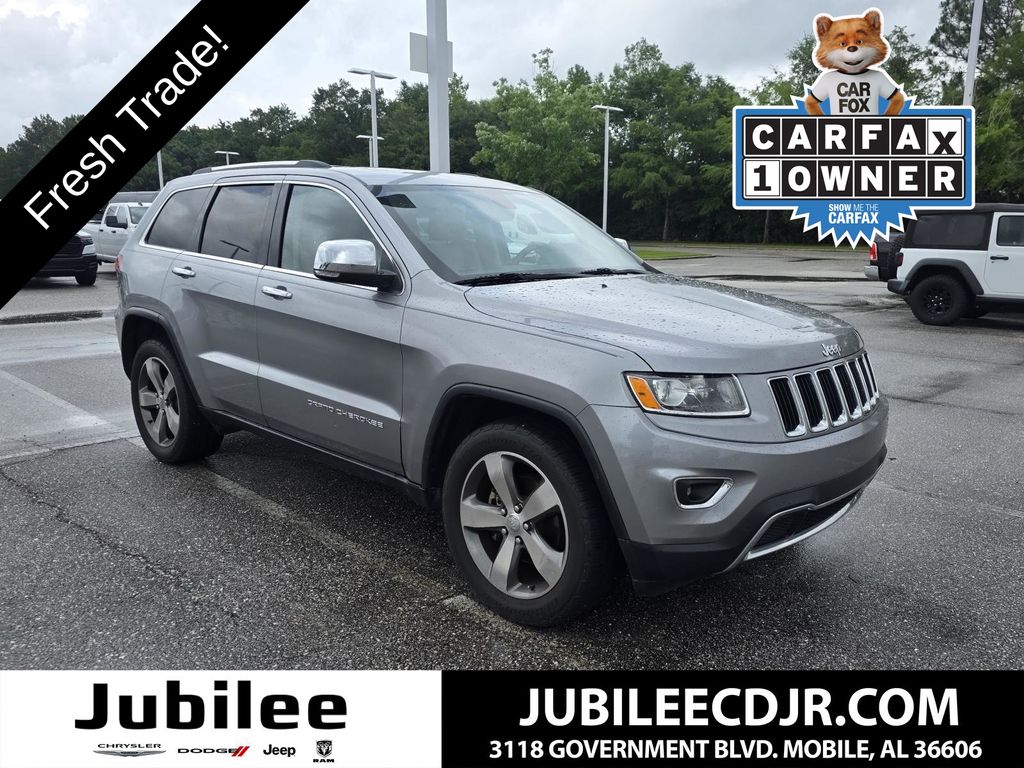 Billet Silver Metallic Clearcoat 2015 Jeep Grand Cherokee Limited SUV / Crossover 4X2 8-Speed Automatic