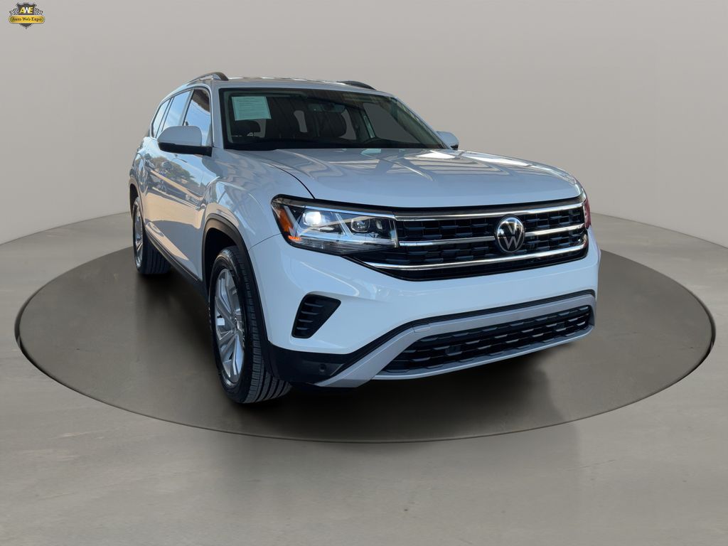 Pure White 2023 Volkswagen Atlas 8-Speed Automatic